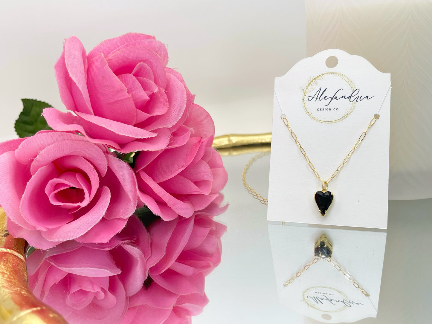 Black Heart Necklace