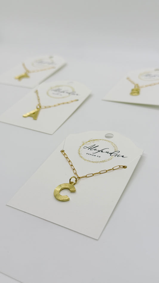 14k Gold Filled Letter Necklace