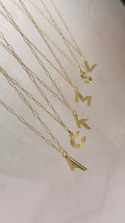 14k Gold Filled Letter Necklace