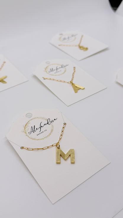 14k Gold Filled Letter Necklace