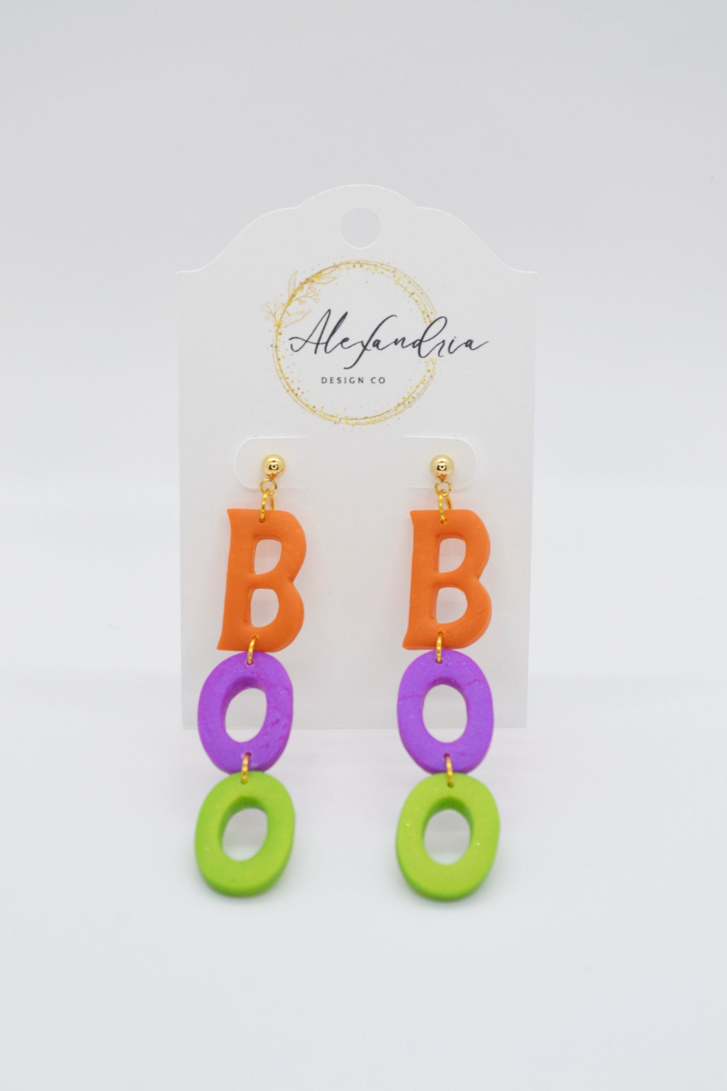 Colorful Boo Earrings