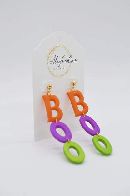 Colorful Boo Earrings