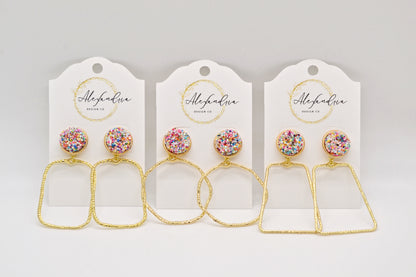 Confetti Glitter Hoops