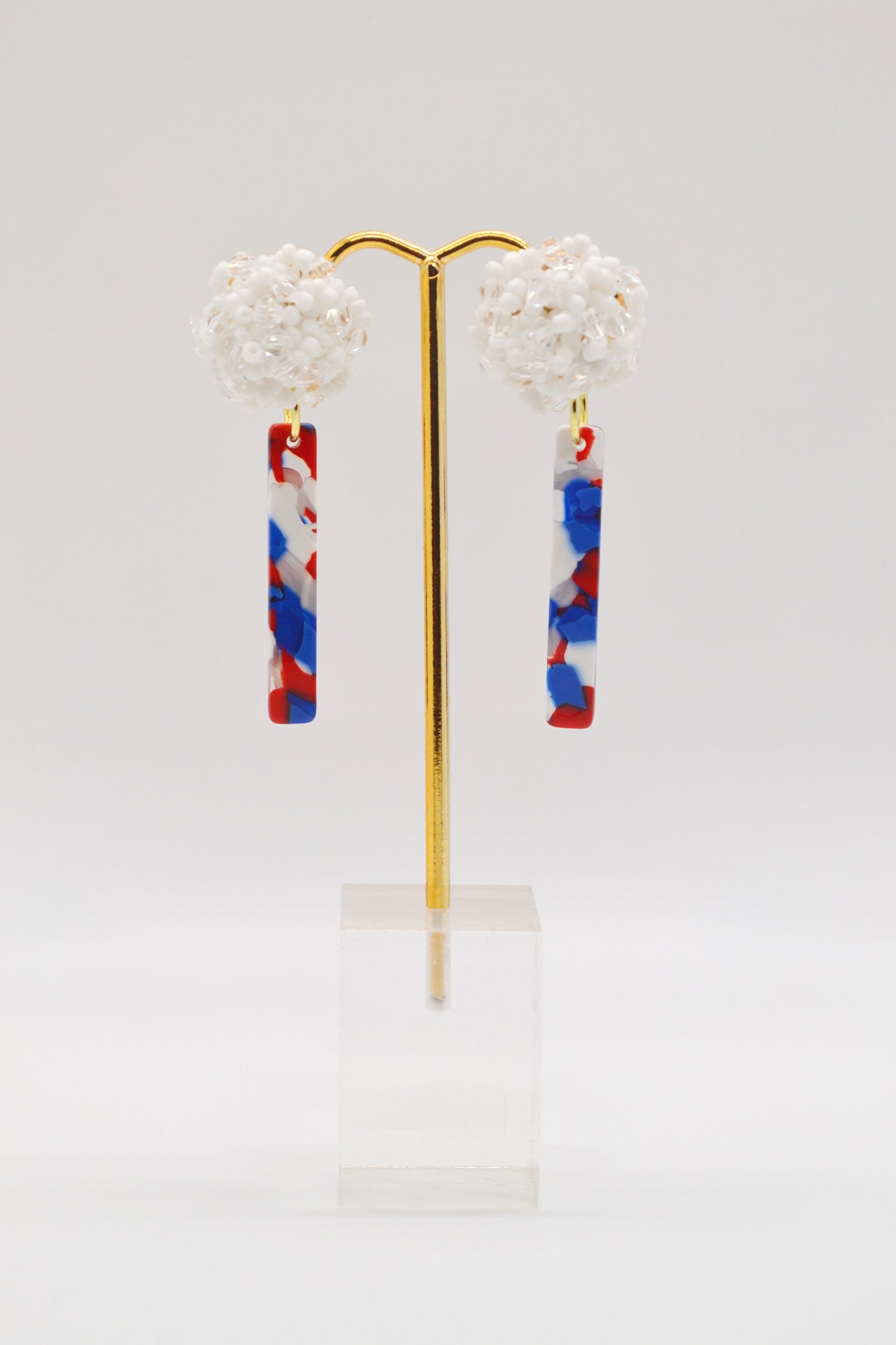 Freedom Dangles with Beaded Posts