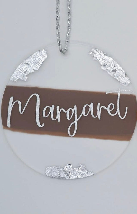 Personalized Frosted Acrylic Ornaments