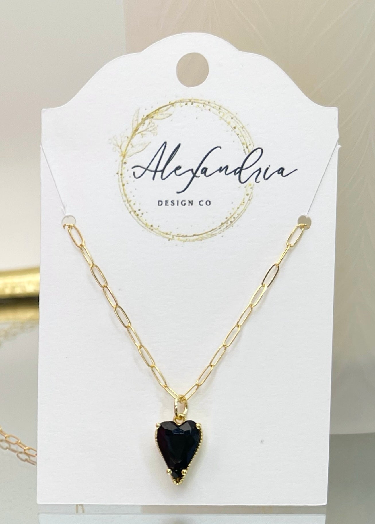 Black Heart Necklace