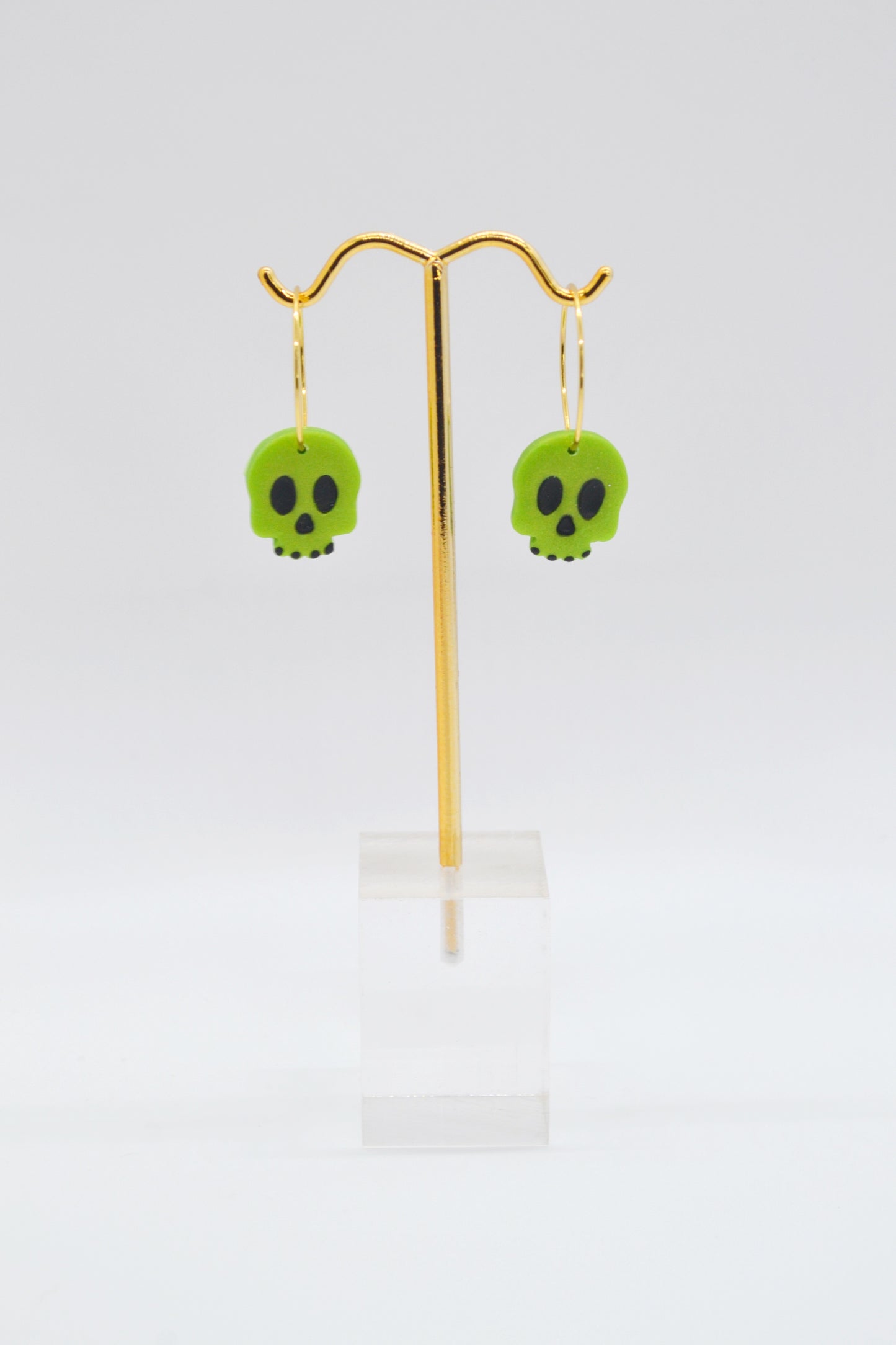 Zombie Skull Small Hoops