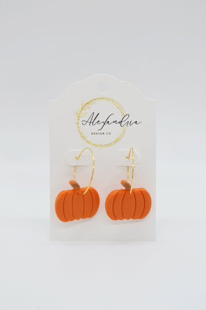 Orange Pumpkin Hoops