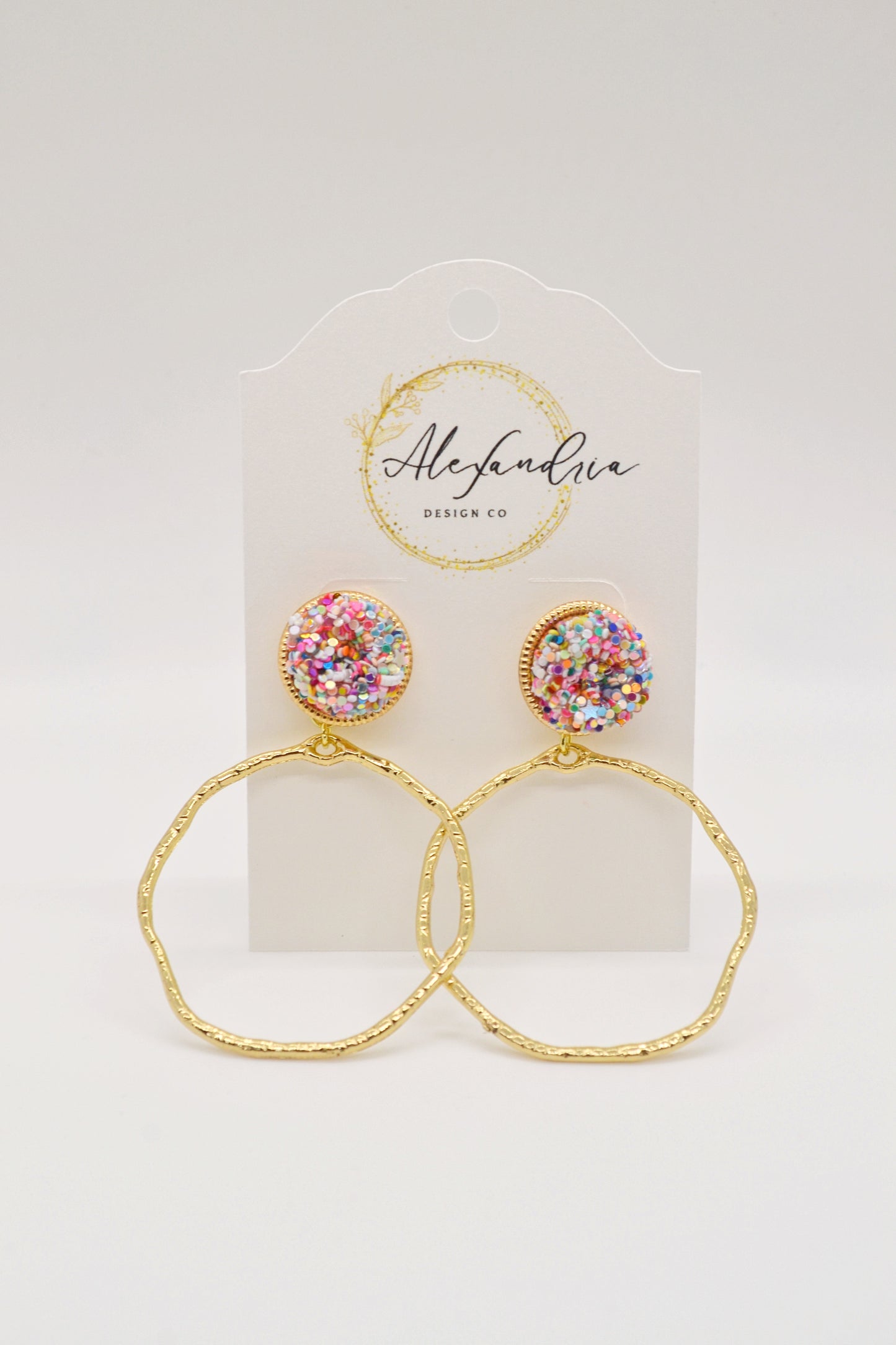 Confetti Glitter Hoops