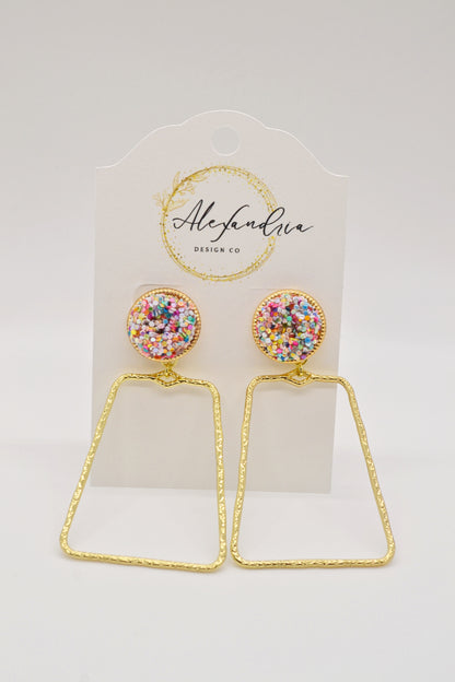 Confetti Glitter Hoops