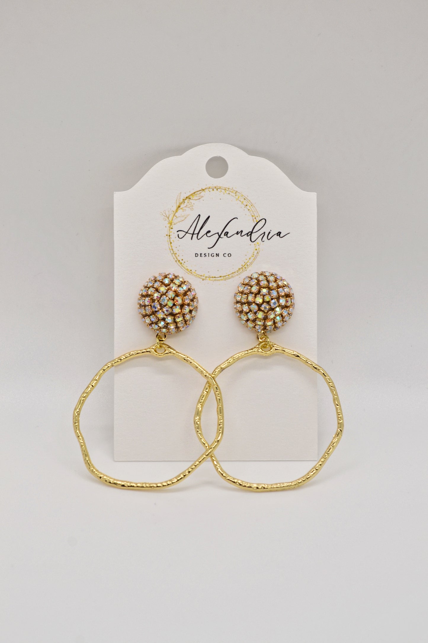 Diamond Top Hoops