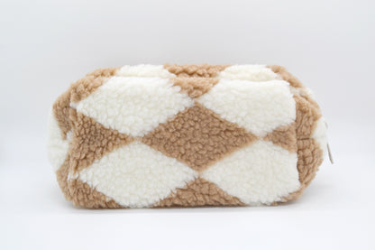 Fuzzy Zippered Pouch